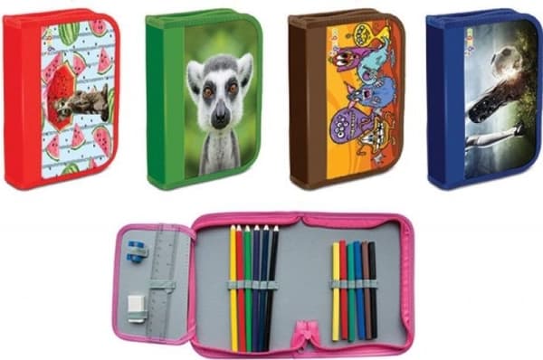 Gimboo pencil case single-chamber pencil case with GIMBOO MIX accessories