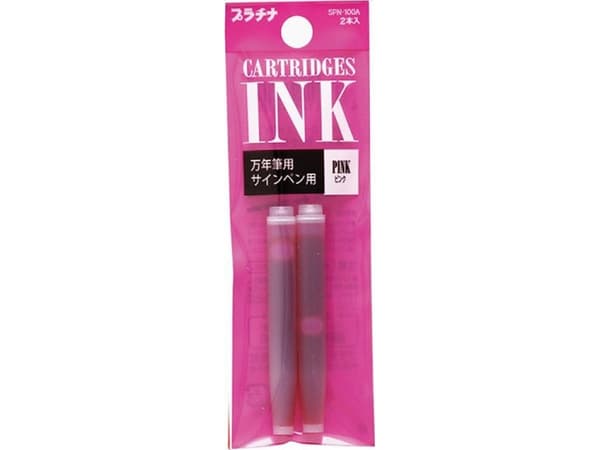 Platinum PLATINUM blekkpatroner, 2 stk., rosa