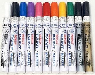 Snowman OIL MARKER THICK SNOWMAN CP12 1.5-3MM BLACK