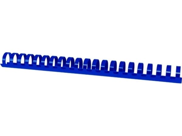 Kontorprodukter KONTORPRODUKTER innbindingskammer, A4, 25mm (240 ark), 50 stk, blå
