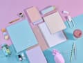 Miniatyrbilde 5 av 5: Clairefontaine CLAIREFONTAINE Blush notatbok, A5, foret, 48 ark, 14,8x21 cm, mint-rosa