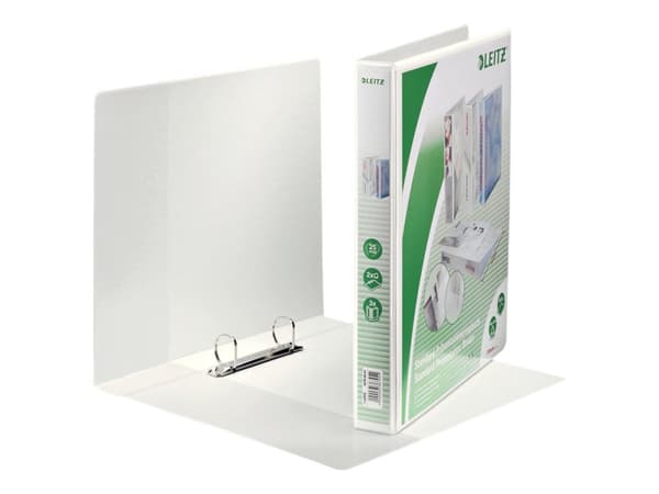 Leitz Standard - Presentationsringpärm - ryggbredd: 44 mm - för A4 Maxi - kapacitet: 250 ark - vit