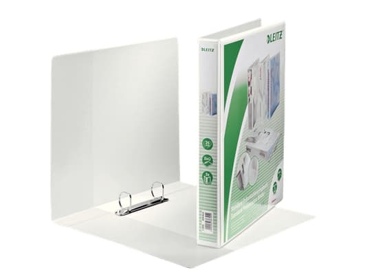 Leitz Standard - Presentationsringpärm - ryggbredd: 44 mm - för A4 Maxi - kapacitet: 250 ark - vit
