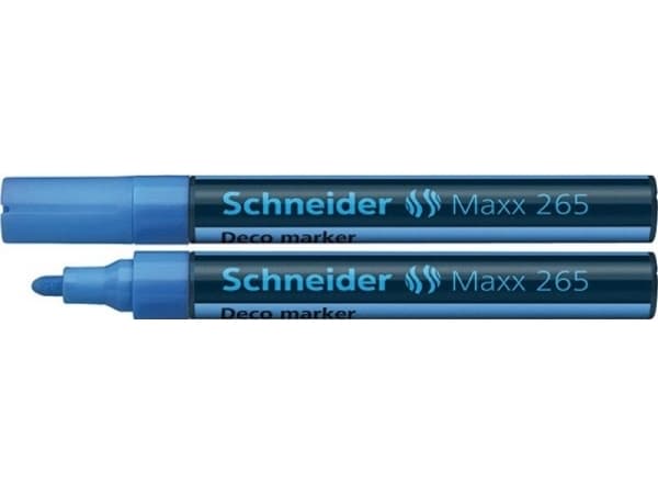 Schneider SCHNEIDER Maxx 265 Deco chalk marker, round, 2-3mm, hanger, light blue