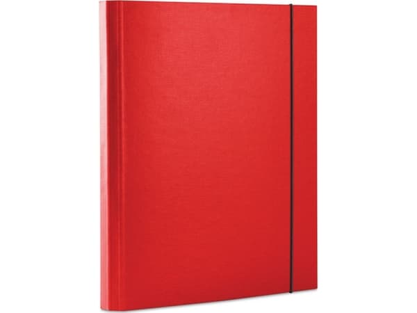 Office Products Folder with elastic, OFFICE PRODUCTS, PP, A4/30, 3-compartment, red