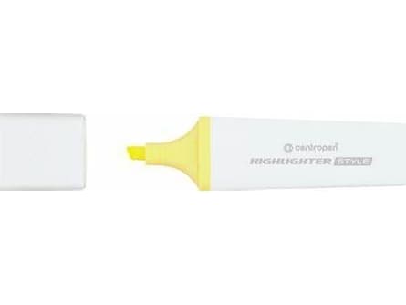 Centropen HIGHLIGHTER CENTROPEN HIGHLITER STIL MYK 6252 GUL PASTELL