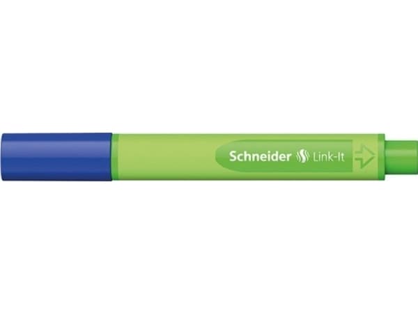 Schneider Schreibgeräte Link-It, Blå, Blå, Grønn, Plast, Trekant, Lapis-blue, Fiber