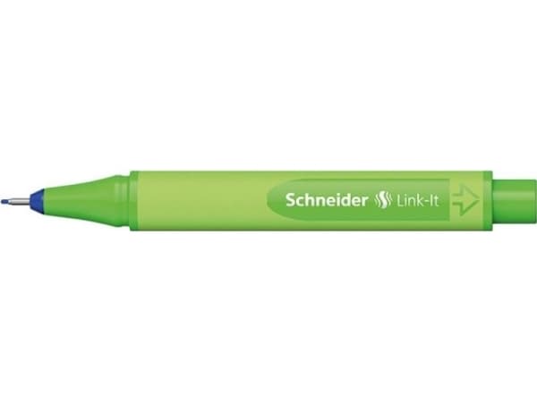 Schneider Schreibgeräte Link-It, Blå, Blå, Grønn, Plast, Trekant, Lapis-blue, Fiber