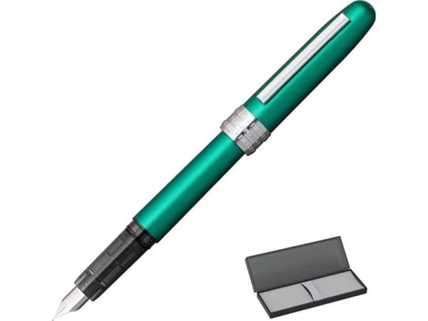 Platinum reservoarpenna Platinum Plaisir Teal Green, M, matt grön