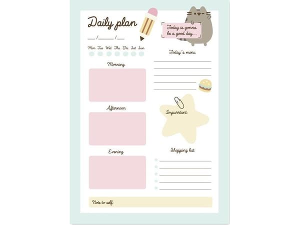 Pusheen - Päivittäinen suunnittelija Foodie-mallistosta