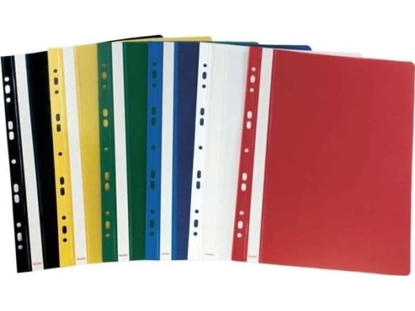 Biurfol Plastmappe med perforering A4 BIUR-FOL SPP-02-05 sort PP 20 stk.
