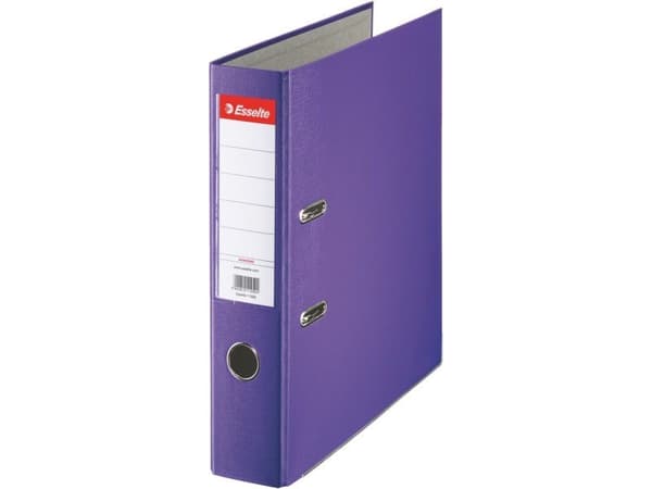 Esselte ESSENTIALS - Spakbågesfil - ryggbredd: 75 mm - för A4 - kapacitet: 480 ark - lila