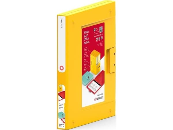 Moxom Folder NEW BINDER MOXOM, plast, A4/35mm, gul
