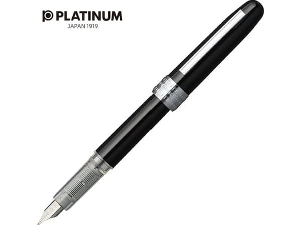 Platinum reservoarpenna Platinum Plaisir Svart, F, sort
