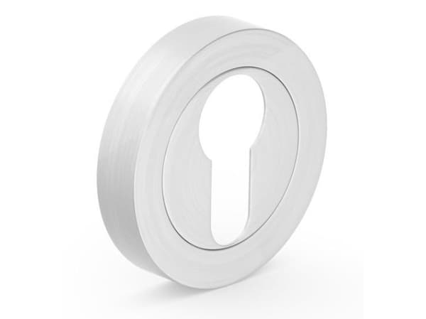 Metal-Bud Cylinder Escutcheon Satin Nickel
