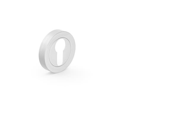 Metal-Bud Cylinder Escutcheon Satin Nickel