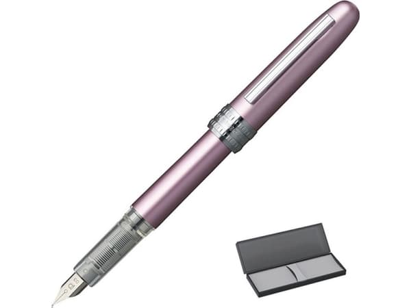 Platinum Plaisir rosa reservoarpenna, F, rosa