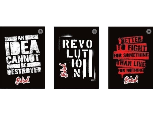 Notebook A4/80K line Rebels (5 pcs)