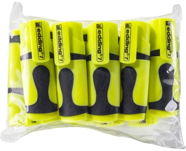 Edding Highlighters MINI 10pcs. yellow in pouches (7/10S/Z ED)