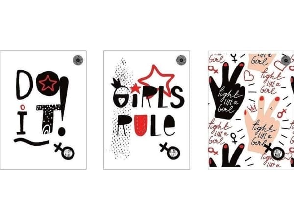 Promised Land Notebook A4/80K line Girls Rule (5 stk)