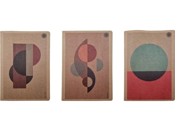 Notebook A4/80K checkered New Geometric Modern (5 pcs)