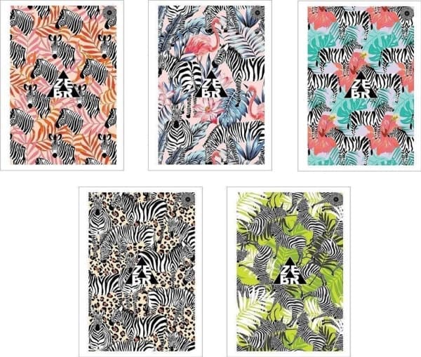 Notebook A5/96K Zebras grille (5pcs)