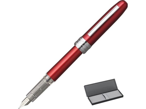 Platinum reservoarpenna Plaisir Red, F, röd