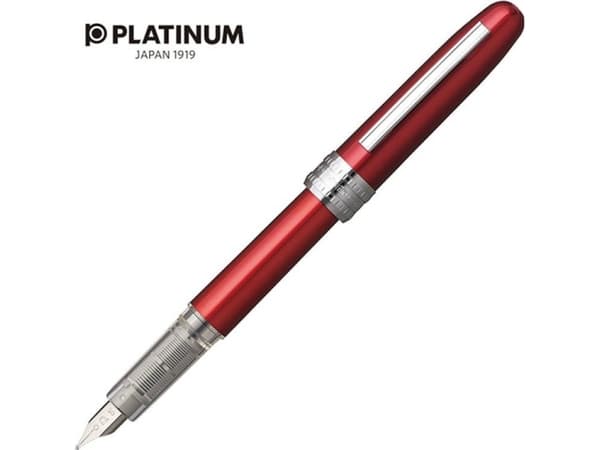 Platinum reservoarpenna Plaisir Red, F, röd