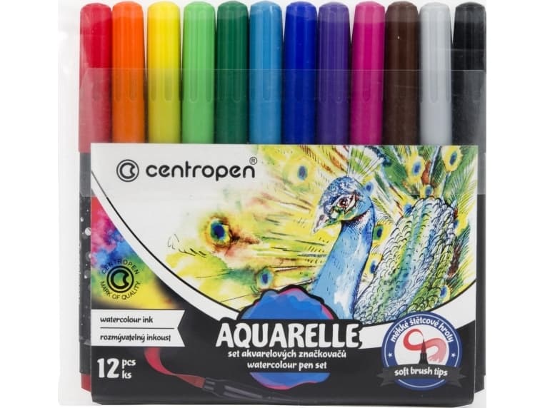 Centropen WATERCOLOR MARKER CENTROPEN AQUARELLE 8683 12 PCS