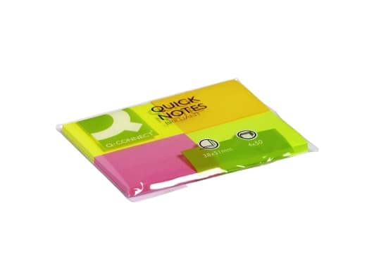 Q-CONNECT KF10510, Rektangel, Assorterte farger, 38 mm, 51 mm, 20 mm, 28 g