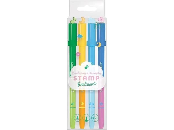 Interdruk Cienkopis Interdruk Cienkopis med stämpel 2in1