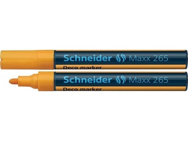 Schneider SCHNEIDER Maxx 265 Deco chalk marker, round, 2-3mm, hanger, orange