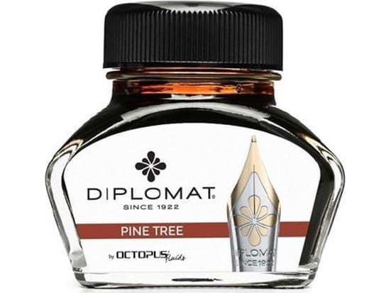 Diplomat blekk Diplo Octopus 30 ml glass mørkebrunt