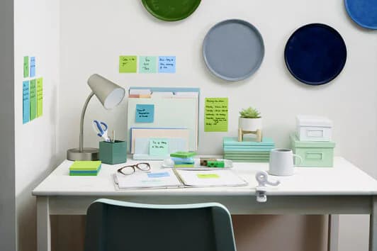 Post-It Super Sticky Z-Notes Oasis, 76 x 76 mm, pakke a 5 stk