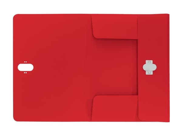 Leitz Recycle - 3-fliksmappe - for A4 (210 x 297 mm) - kapasitet: 150 ark - rød