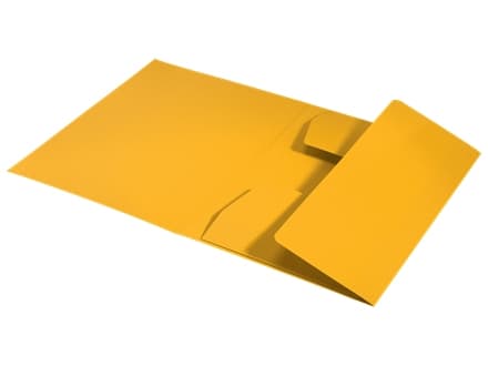 Leitz Recycle - 3-fliksmappe - bokryggbredde: 2 mm - for A4 (210 x 297 mm) - kapasitet: 250 ark - gul