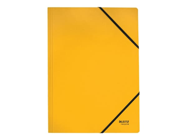 Elastisk mappe Leitz Recycle A4 papp gul - (10 stk.)