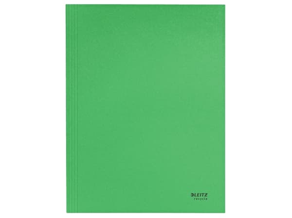 Leitz Recycle - 3-fliksmappe - for A4 (210 x 297 mm) - kapasitet: 250 ark - grønn