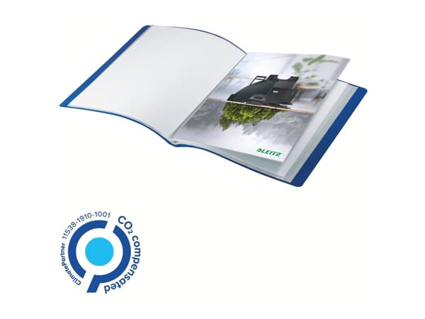 Leitz Recycle - Visningsbok - 20 utrymmen - 40 fickor - ryggbredd: 16 mm - för A4 (210 x 297 mm) - kapacitet: 40 ark - blå