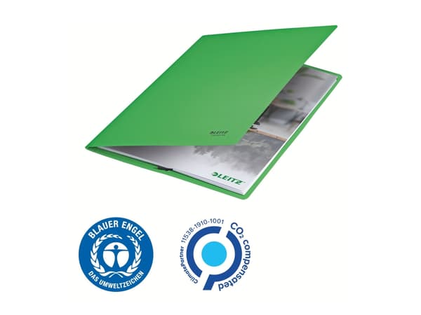 Leitz Recycle - Filmappe - for A4 (210 x 297 mm) - kapasitet: 250 ark - grønn