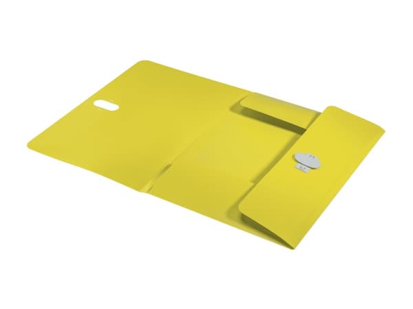 Leitz Recycle - 3-fliksmappe - for A4 (210 x 297 mm) - kapasitet: 250 ark - gul