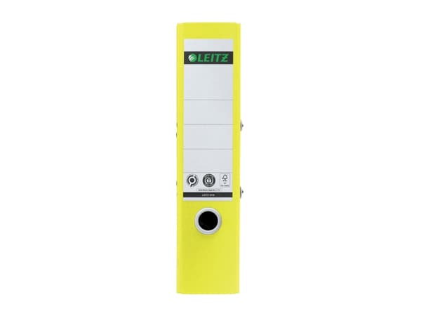 Leitz 180° - Spakbågesfil - ryggbredd: 80 mm - för A4 (210 x 297 mm) - kapacitet: 600 ark - gul