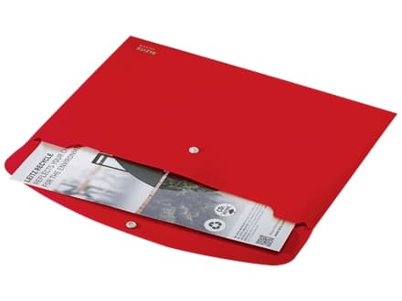 Leitz Recycle - Dokumentmappe - for A4 (210 x 297 mm) - kapasitet: 60 ark - rød