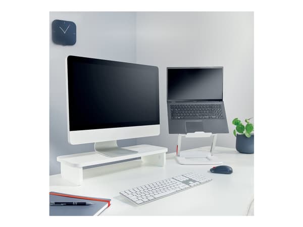 Leitz Ergo - Monitorställ - 24" - vit