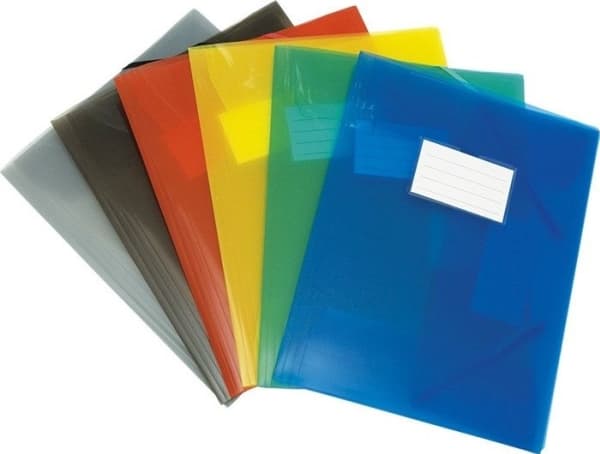 Donau Folder with rubber band DONAU, PP, A4, 480 micr., 3-fold, semi-transparent green