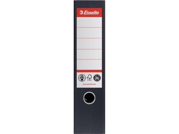Esselte - Spakbågesfil - ryggbredd: 72 mm - för A4 (210 x 297 mm) - kapacitet: 500 ark - svart