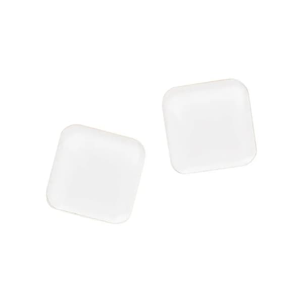 Super Stærke Magneter' akryl hvid 2,5 x 2,5 cm - (2 stk.)
