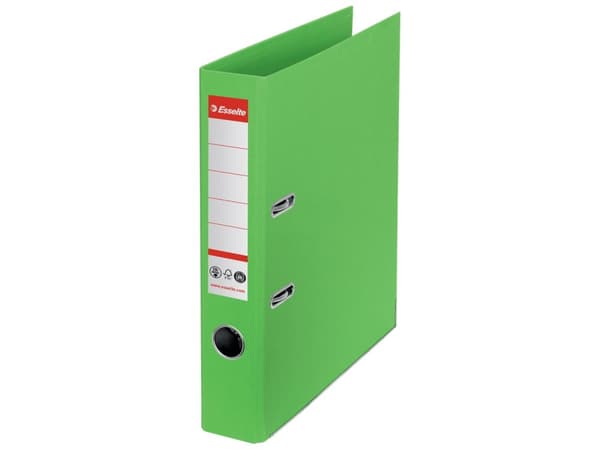 Esselte - Spakbågesfil - ryggbredd: 50 mm - för A4 (210 x 297 mm) - kapacitet: 350 ark - grön