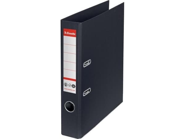 Esselte - Spakbågesfil - ryggbredd: 50 mm - för A4 (210 x 297 mm) - kapacitet: 350 ark - svart