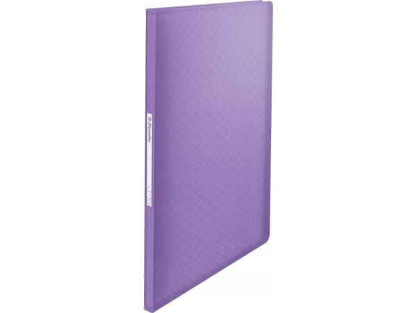 Esselte Colour'Breeze - Visningsbok - 40 utrymmen - ryggbredd: 17 mm - för A4 - kapacitet: 80 ark - genomskinlig lavendel